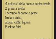 Menù a prezzo fisso